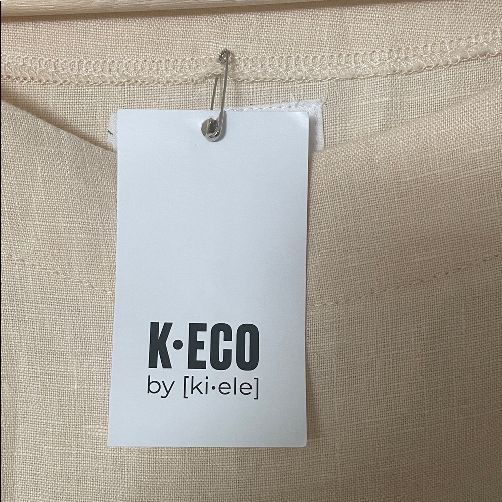 Chic Beige Linen Dress - Picture 3 of 12